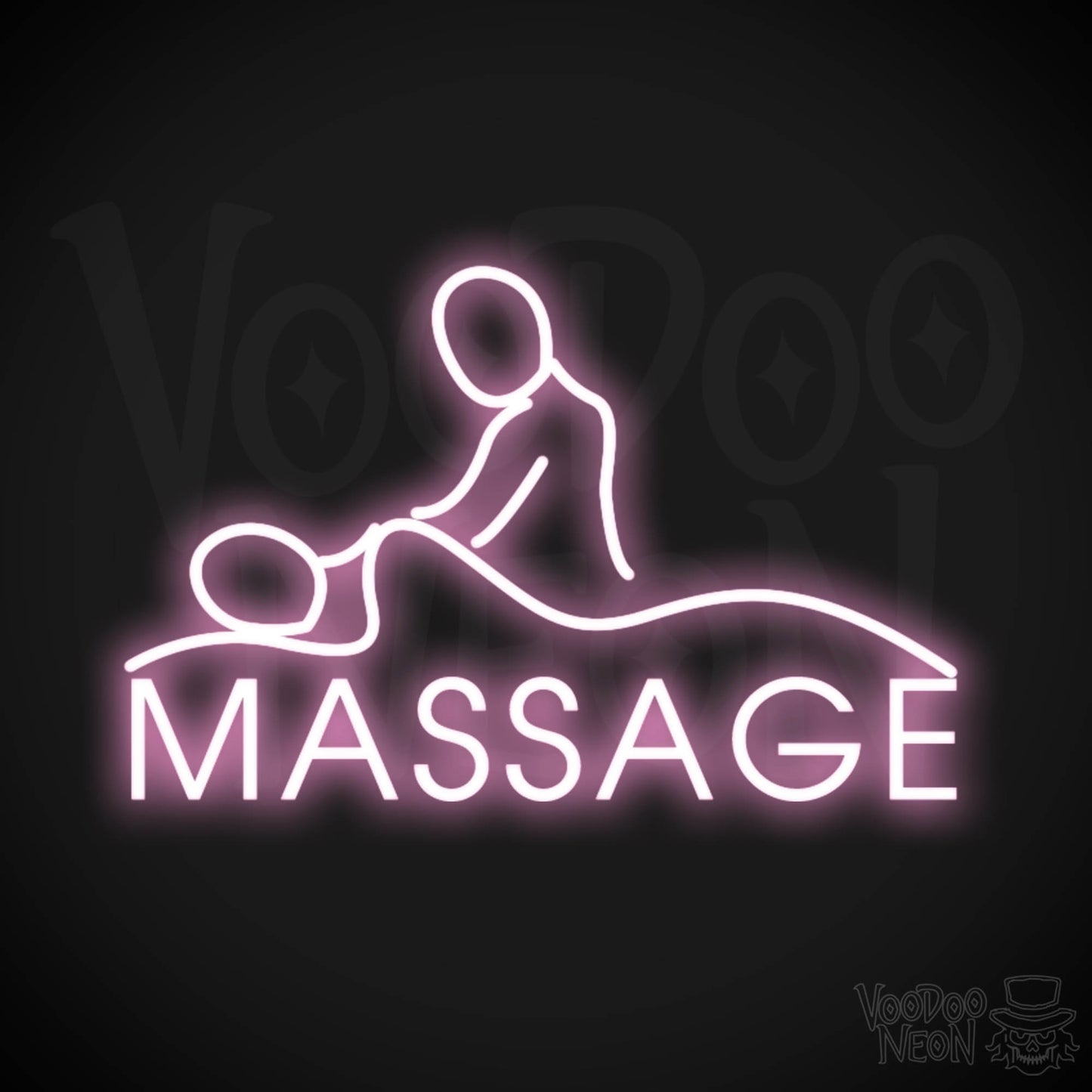 Massage Neon Sign - Neon Massage Sign - Massage Light Up Sign - Color Light Pink
