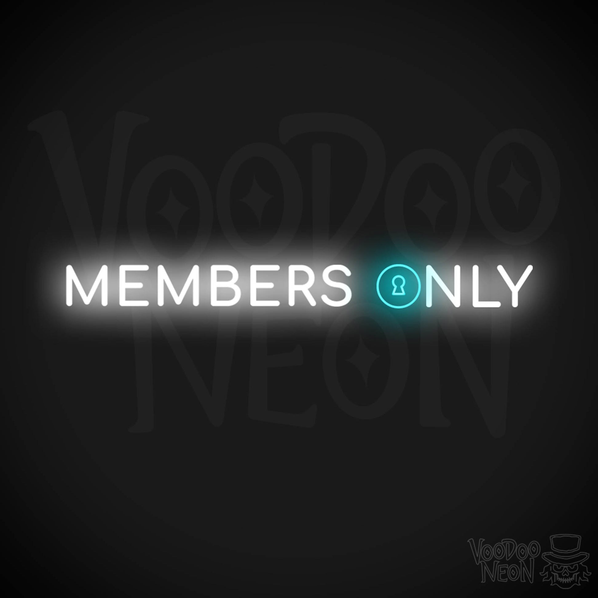 Members Only Neon Sign - Neon Members Only Sign - Color Multi-Color
