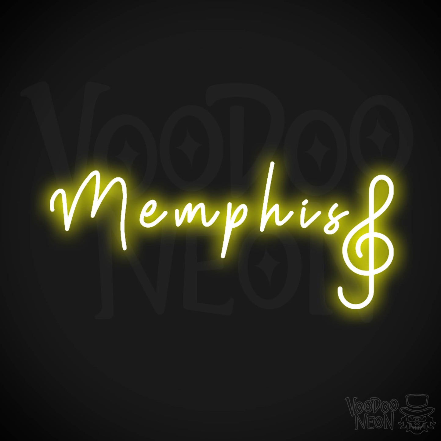 Mephis Neon Sign - Neon Mephis Sign - LED Sign - Color Yellow