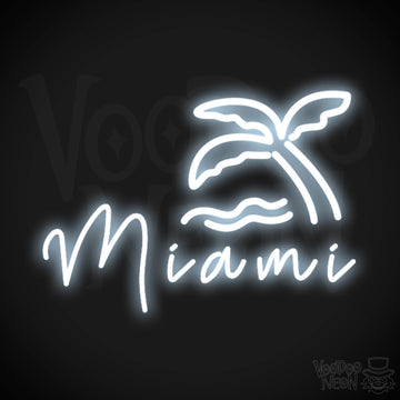 Miami Neon Sign - Neon Miami Sign - LED Sign - Color Cool White
