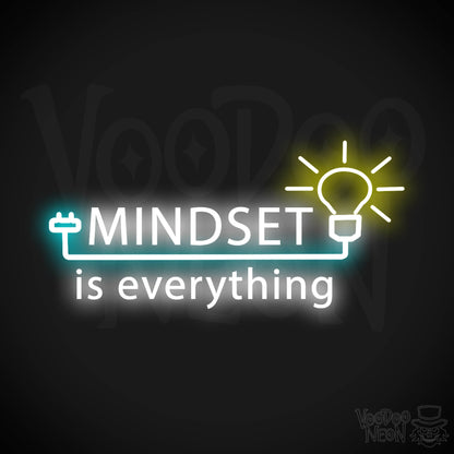 Mindset Is Everything Neon Sign - Neon Mindset Is Everything Sign - Color Multi-Color