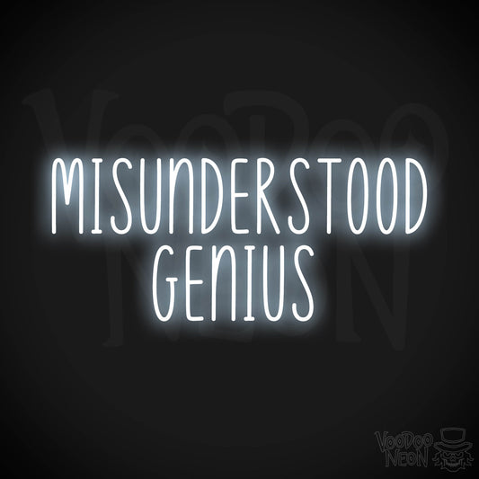 Misunderstood Genius LED Neon - Cool White