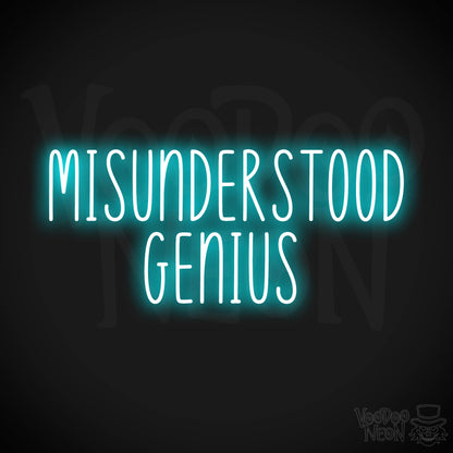 Misunderstood Genius LED Neon - Ice Blue