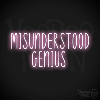 Misunderstood Genius LED Neon - Light Pink