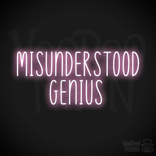 Misunderstood Genius LED Neon - Light Pink