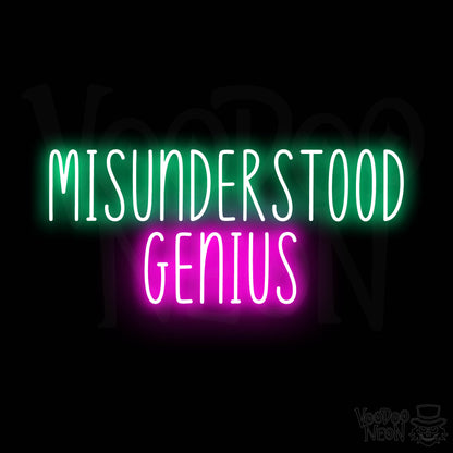 Misunderstood Genius LED Neon - Multi-Color