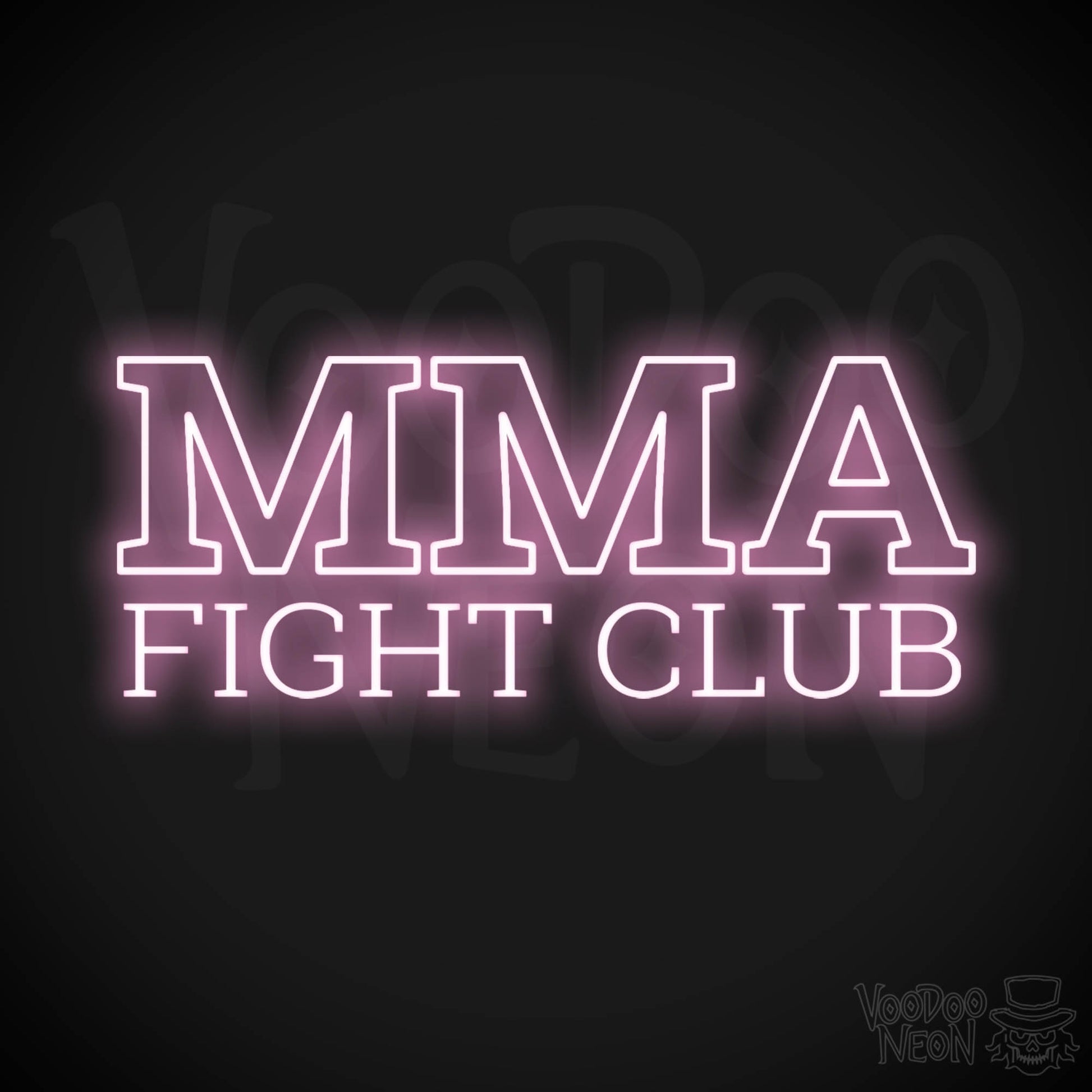 MMA Gym LED Neon - Light Pink