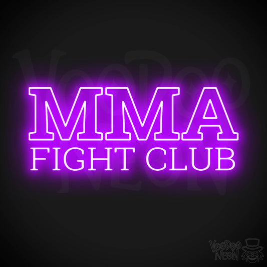 MMA Gym LED Neon - Purple