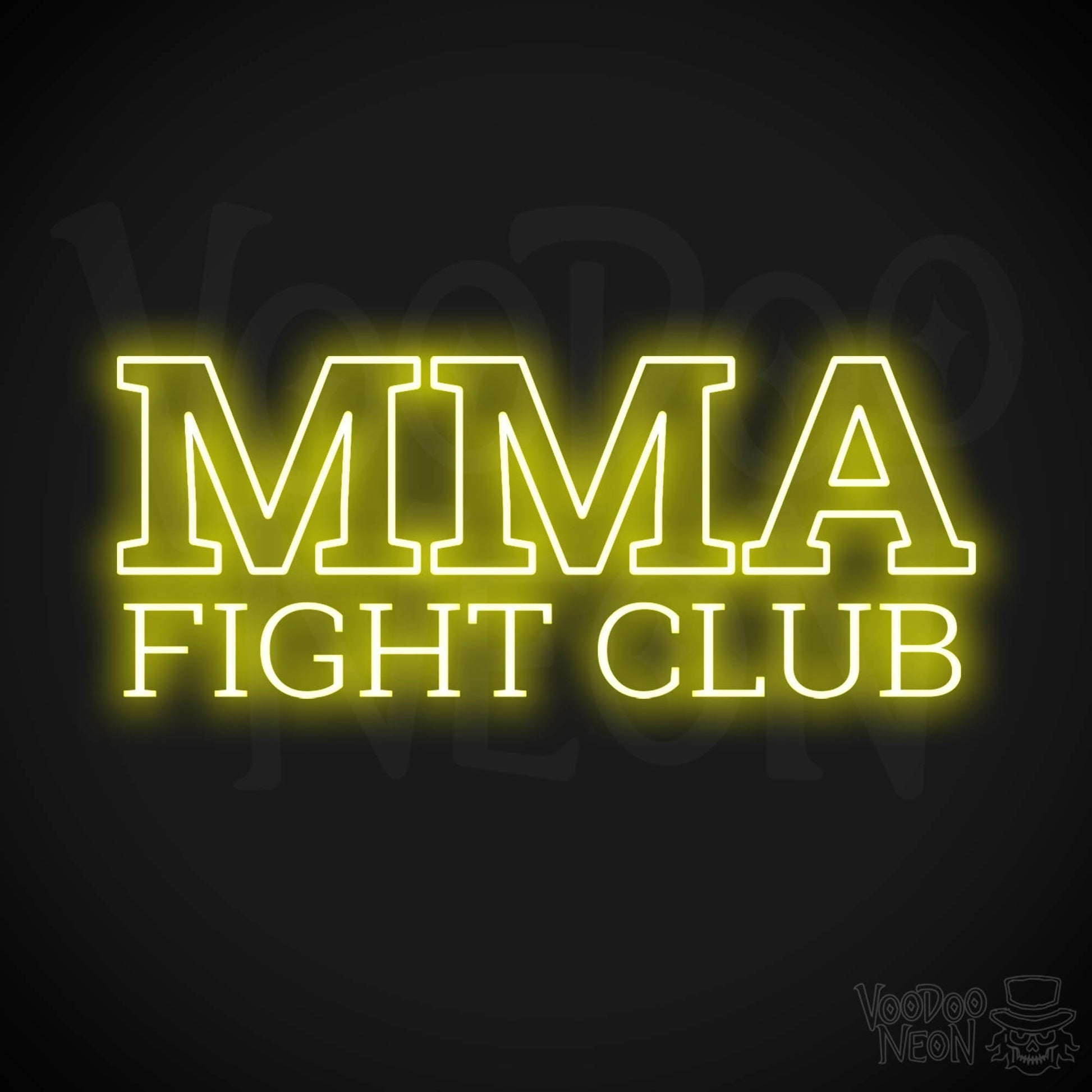 MMA Gym LED Neon - Yellow