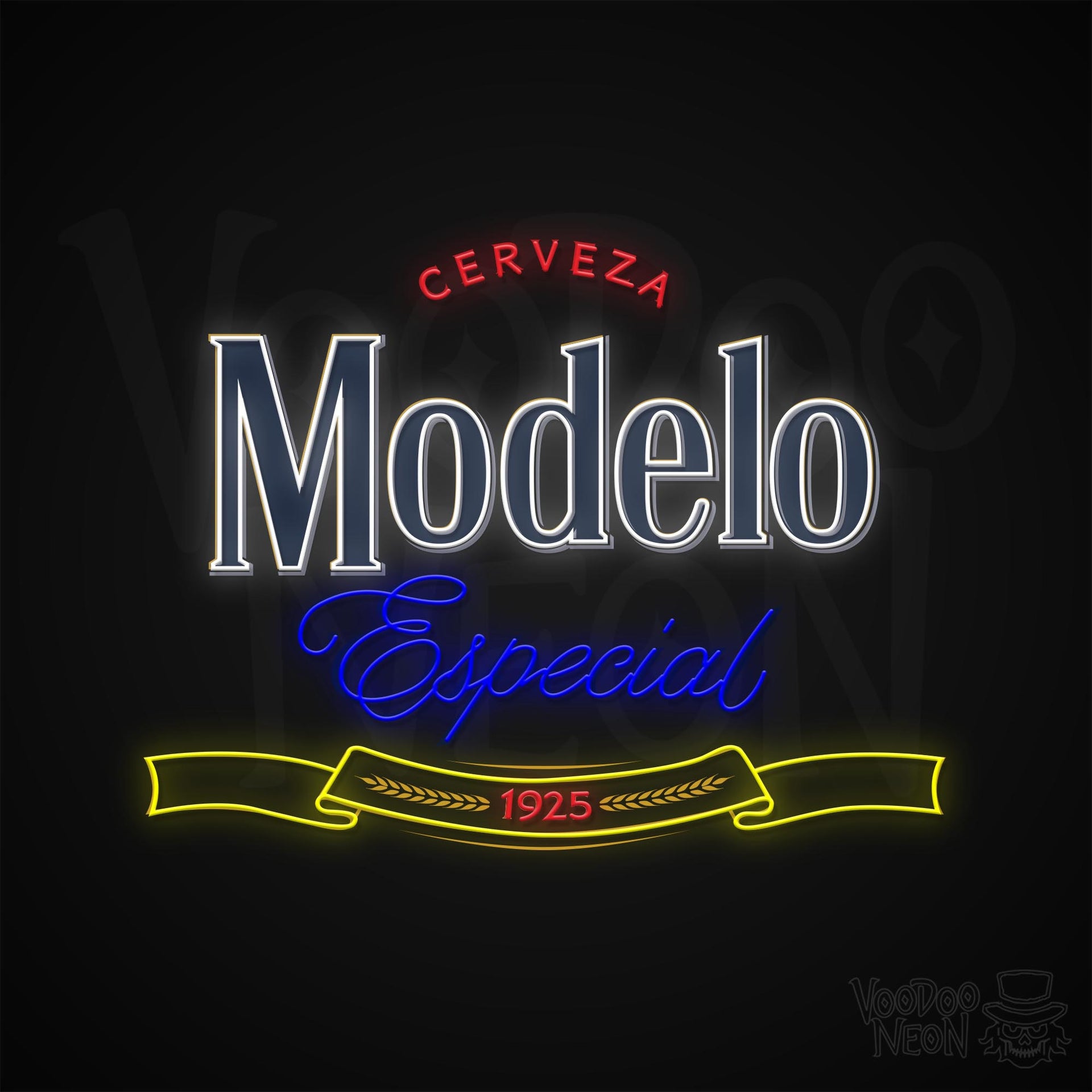 Modelo Especial Neon Sign - Free Shipping - Voodoo Neon, image size:1920x1920