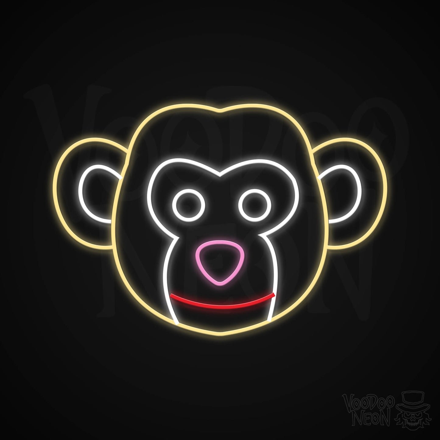 Cheeky Monkey Neon Sign - Multi-Color - Blackwall