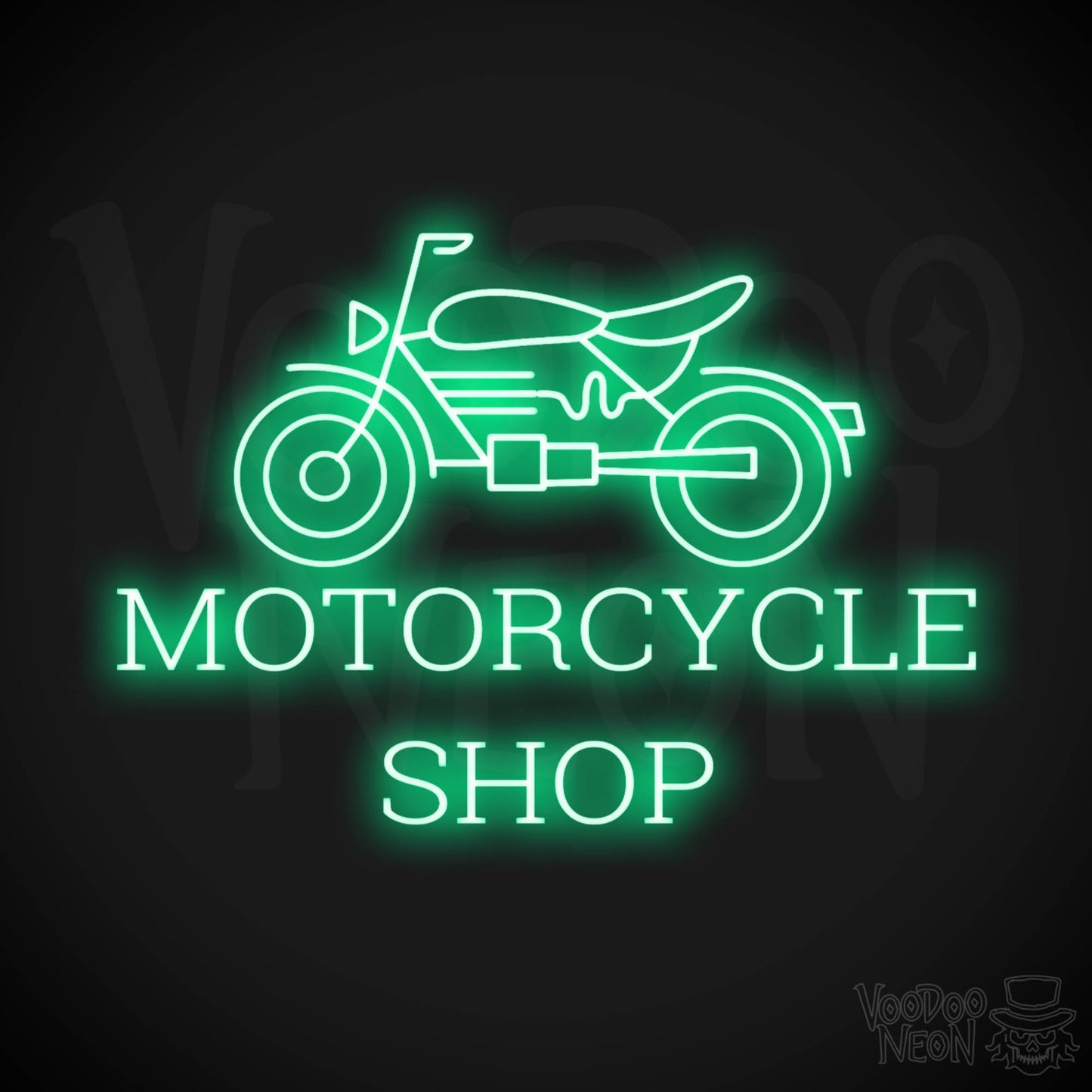 Motorcycle Shop LED Neon - Green