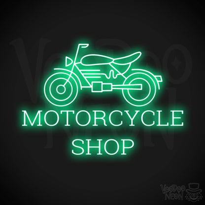 Motorcycle Shop LED Neon - Green