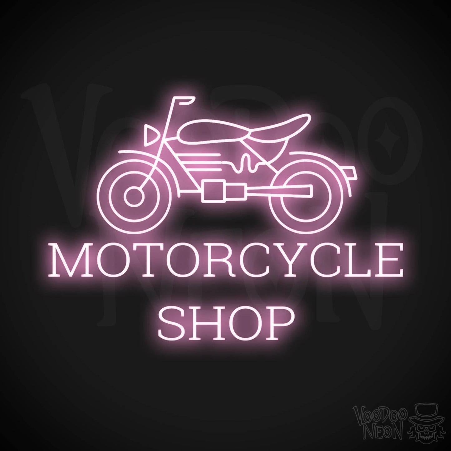 Motorcycle Shop LED Neon - Light Pink