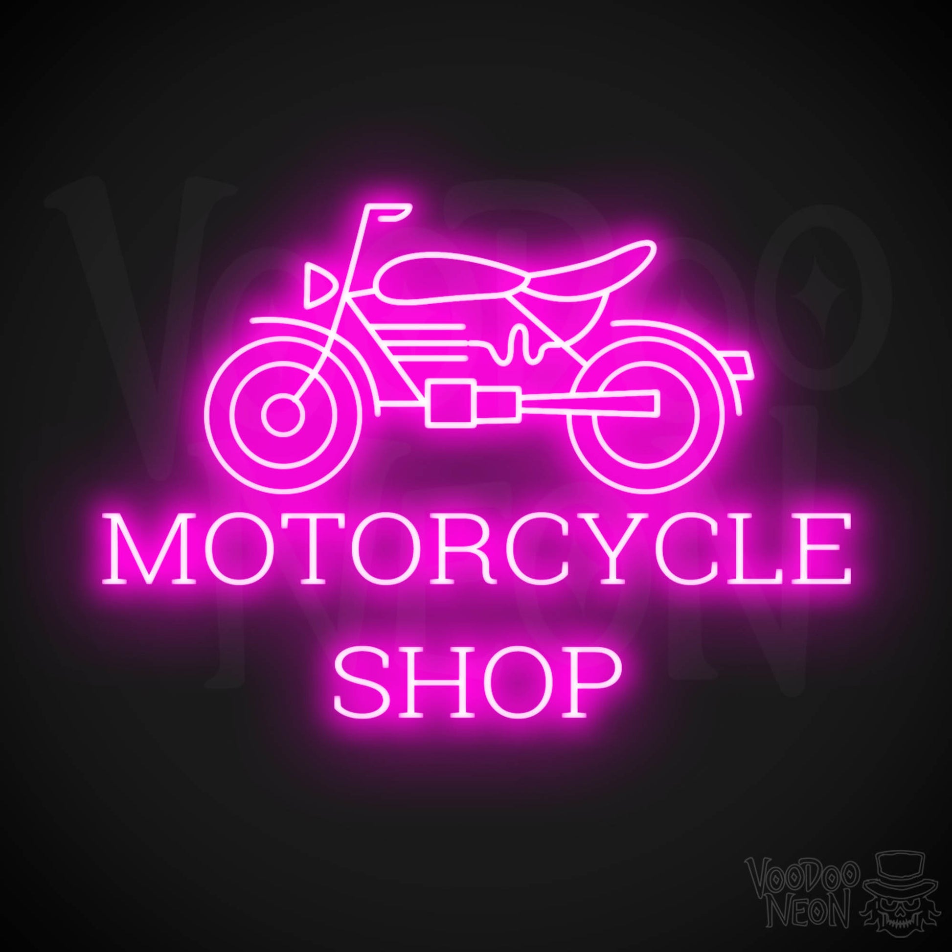 Motorcycle Shop LED Neon - Pink