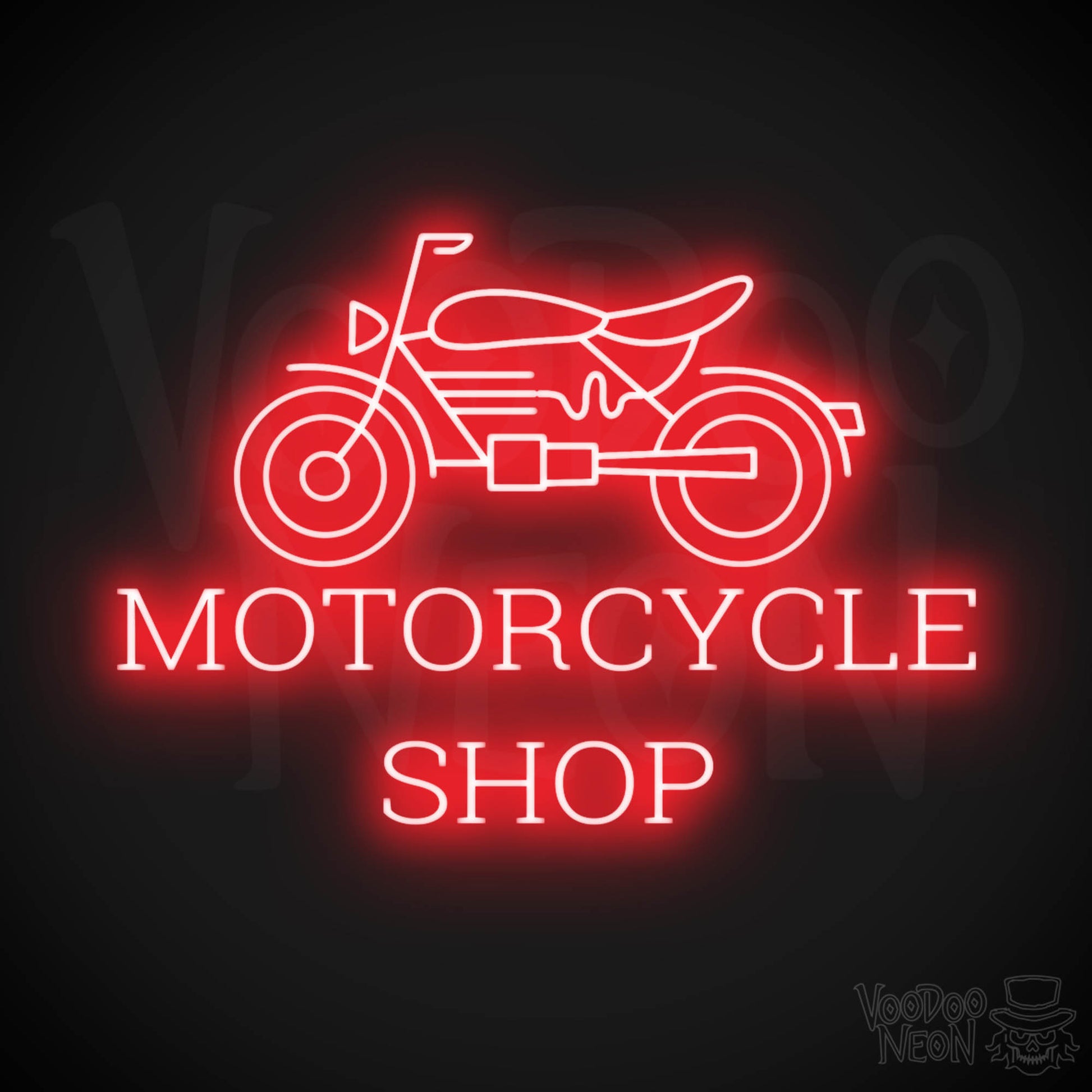 Motorcycle Shop LED Neon - Red