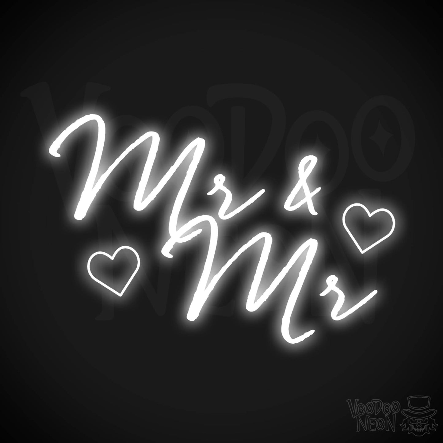 Mr & Mr Neon Sign - Neon Mr & Mr Sign - Wedding LED Sign - Color White