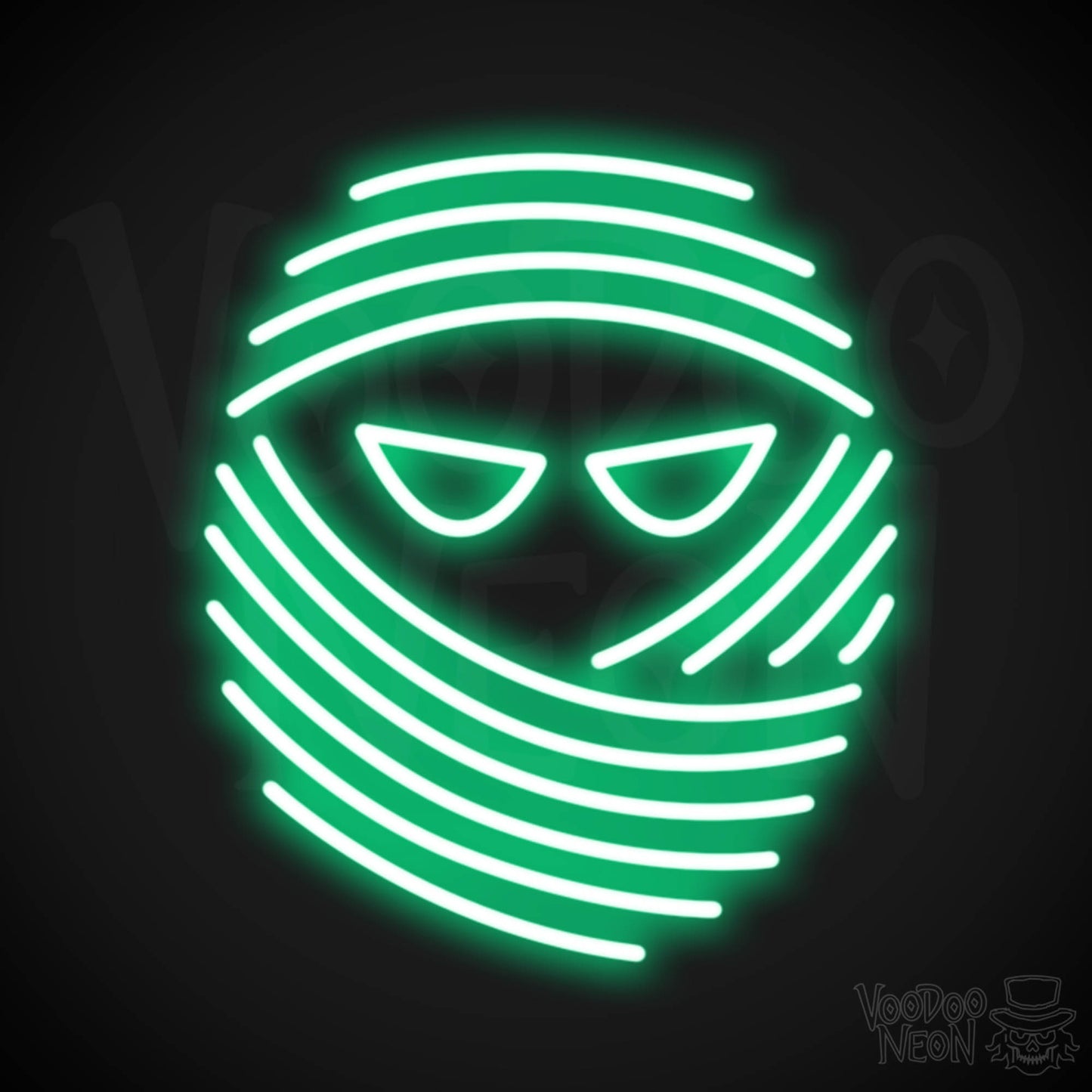Mummy Neon Sign - Neon Mummy Sign - Color Green