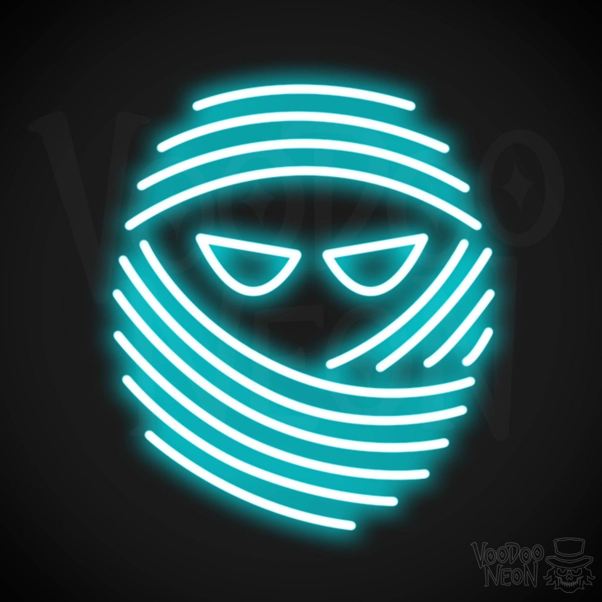 Mummy Neon Sign - Neon Mummy Sign - Color Ice Blue
