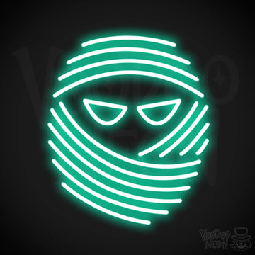 Mummy Neon Sign - Neon Mummy Sign - Color Light Green