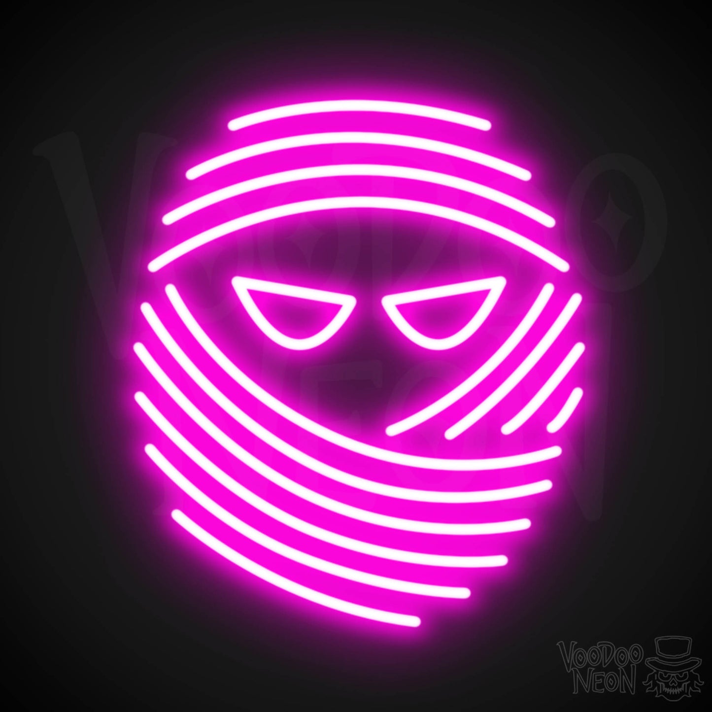 Mummy Neon Sign - Neon Mummy Sign - Color Pink