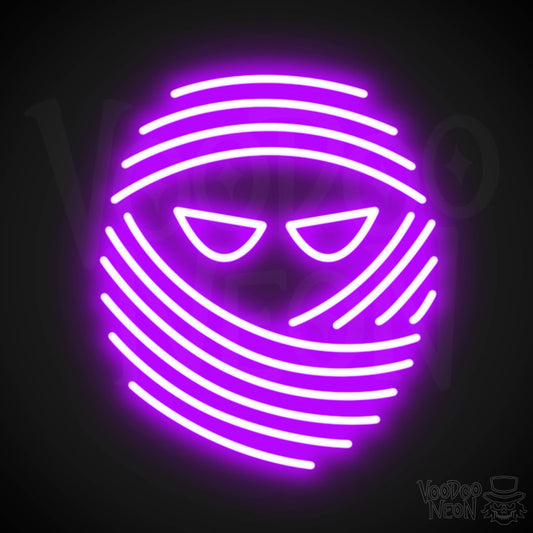 Mummy Neon Sign - Neon Mummy Sign - Color Purple