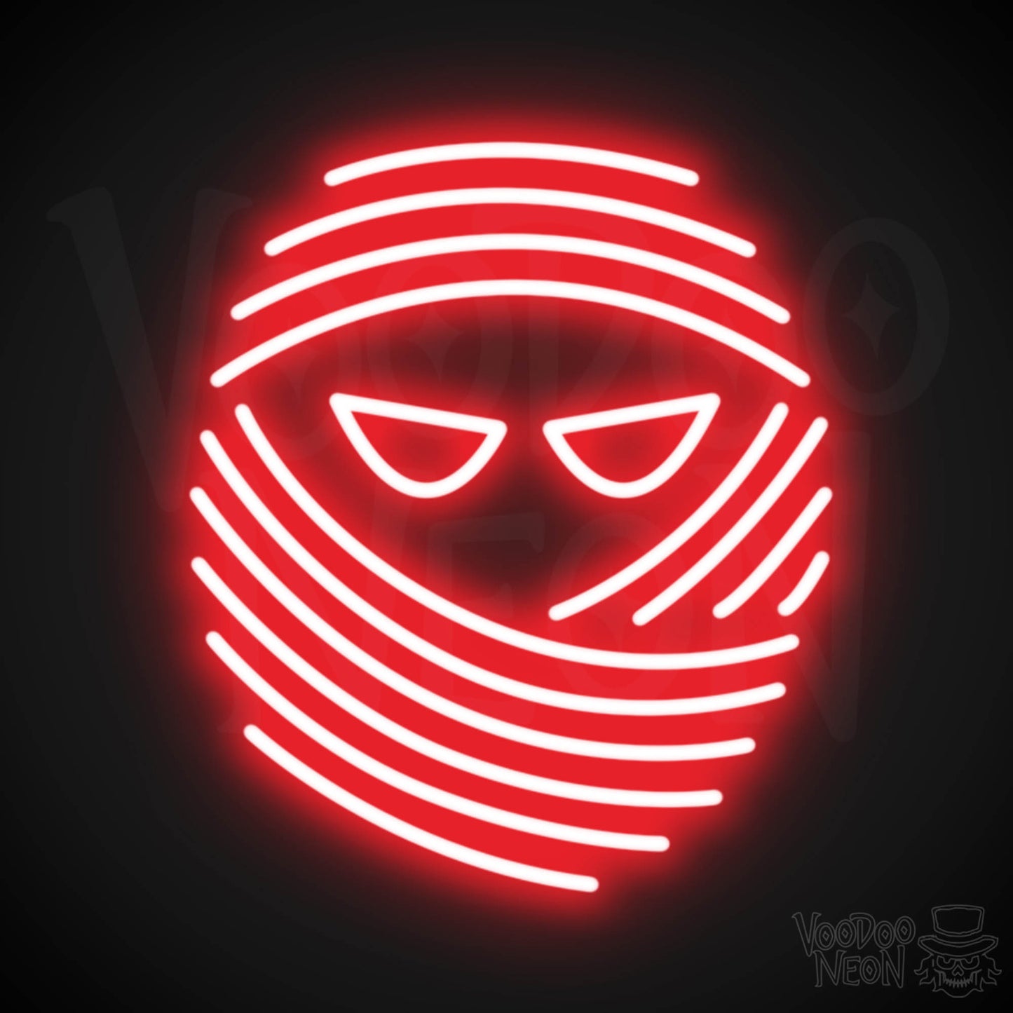 Mummy Neon Sign - Neon Mummy Sign - Color Red