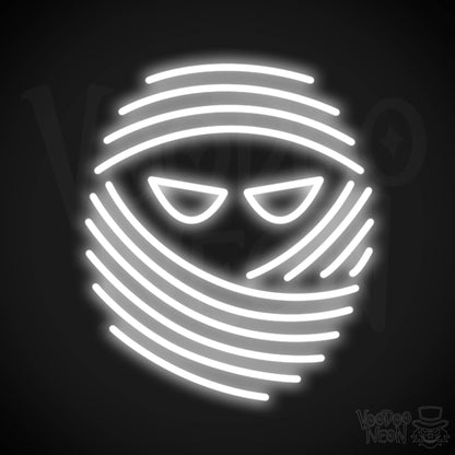 Mummy Neon Sign - Neon Mummy Sign - Color White