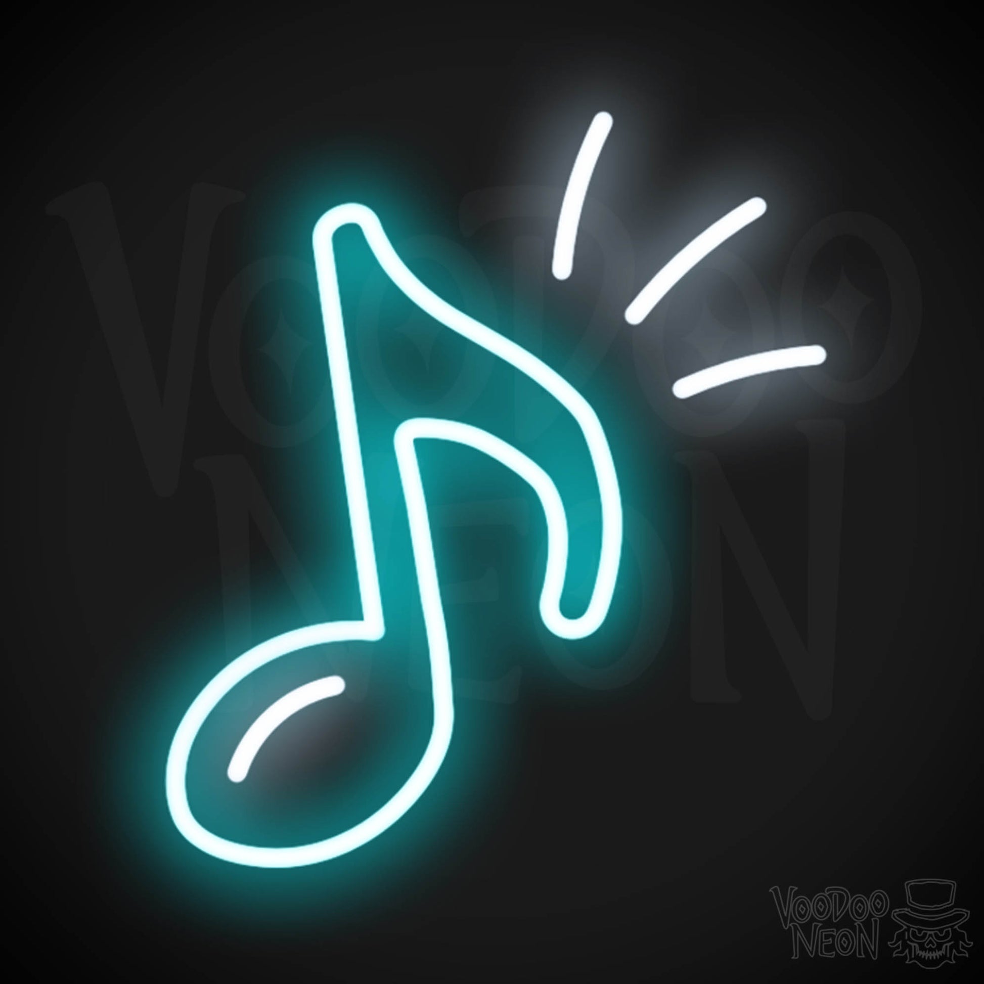 Musical Note Neon Sign - Neon Musical Sign - Musical Neon Wall Art - Color Multi-Color