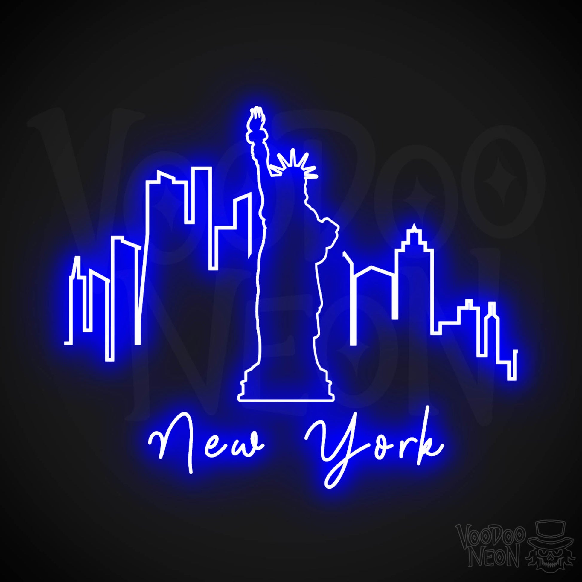New York City Neon Sign - Neon NYC Sign - LED Sign - Color Dark Blue