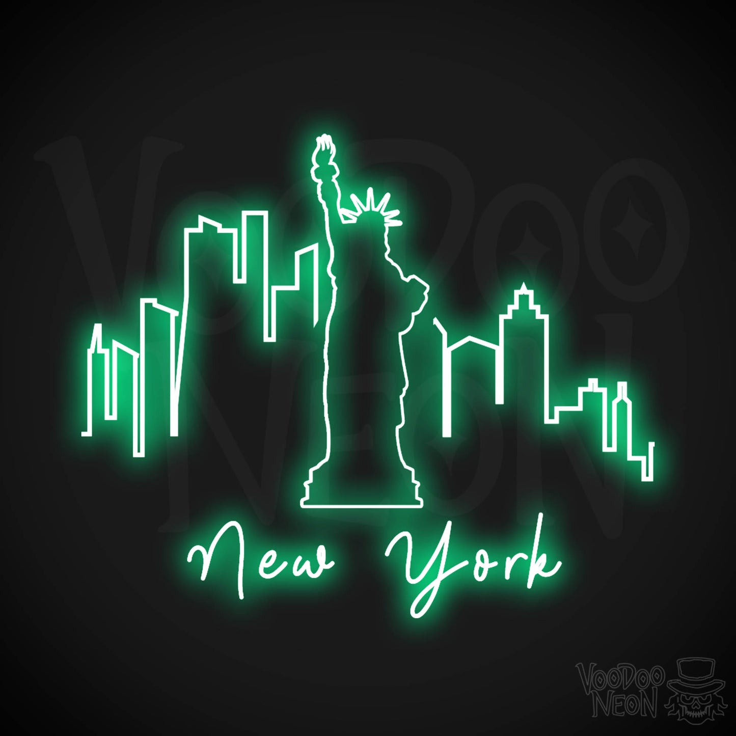 New York City Neon Sign - Neon NYC Sign - LED Sign - Color Green