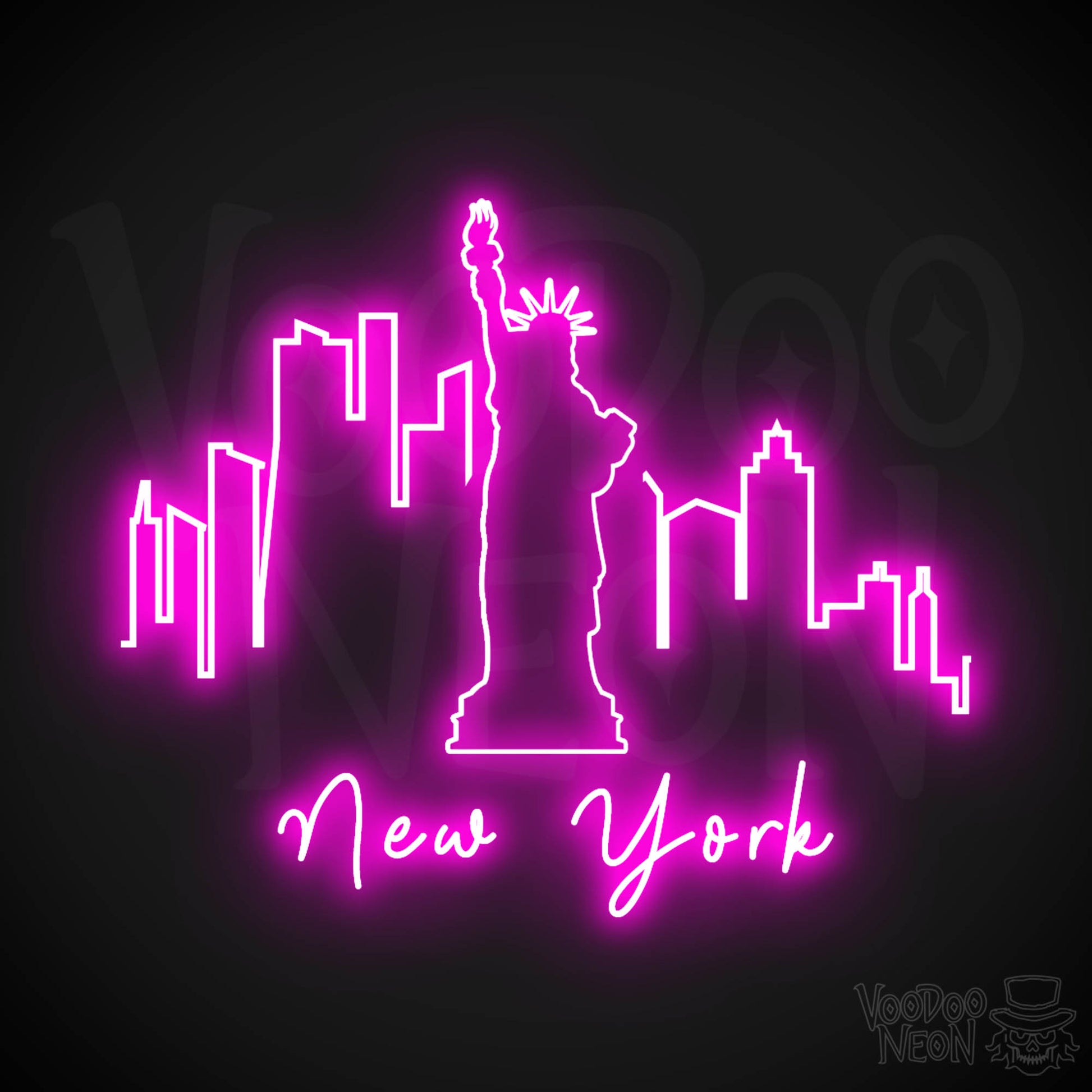 New York City Neon Sign - Neon NYC Sign - LED Sign - Color Pink