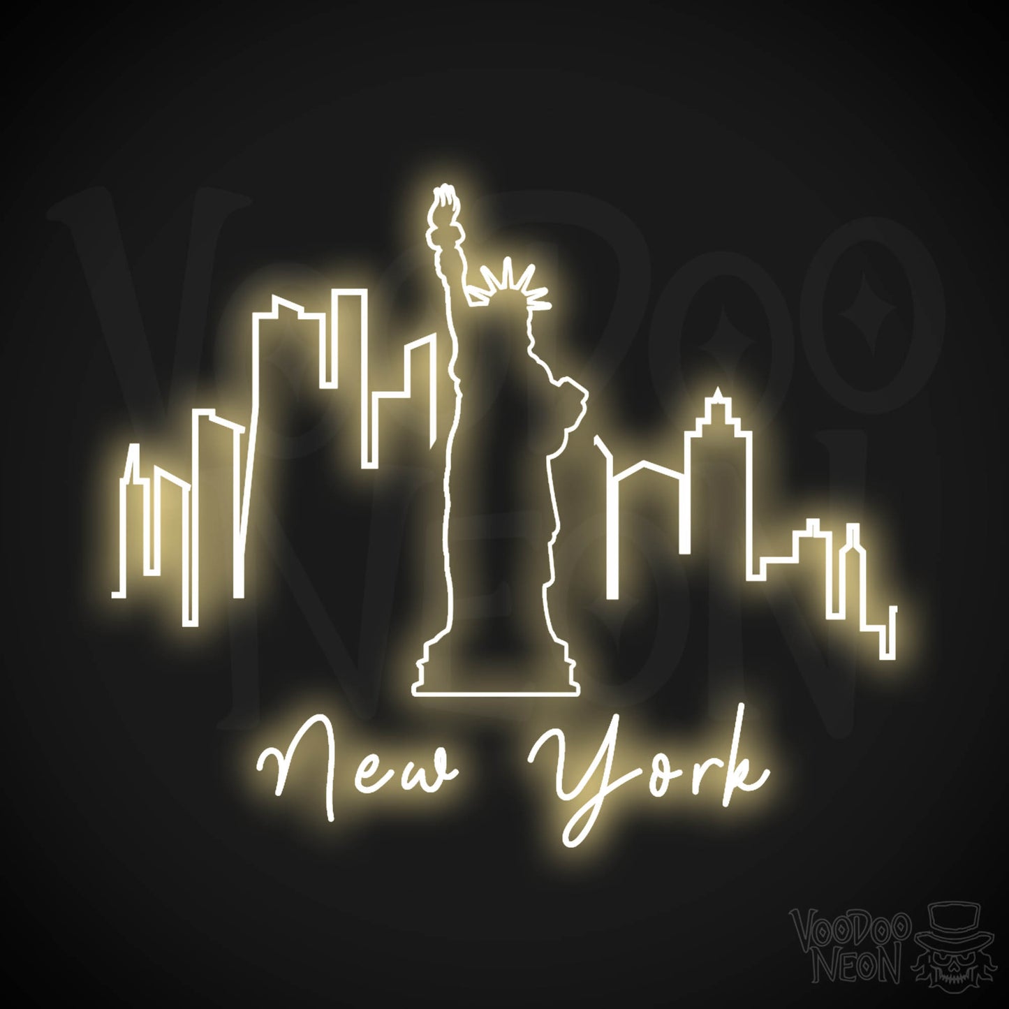 New York City Neon Sign - Neon NYC Sign - LED Sign - Color Warm White