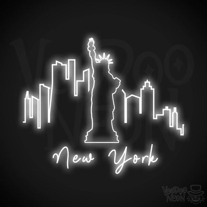 New York City Neon Sign - Neon NYC Sign - LED Sign - Color White