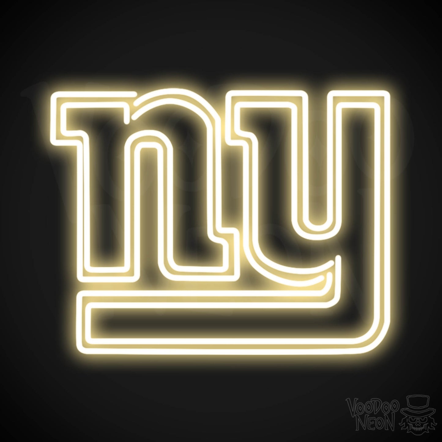 New York Giants Neon Sign - New York Giants Sign - Neon Giants Logo Wall Art - Color Warm White