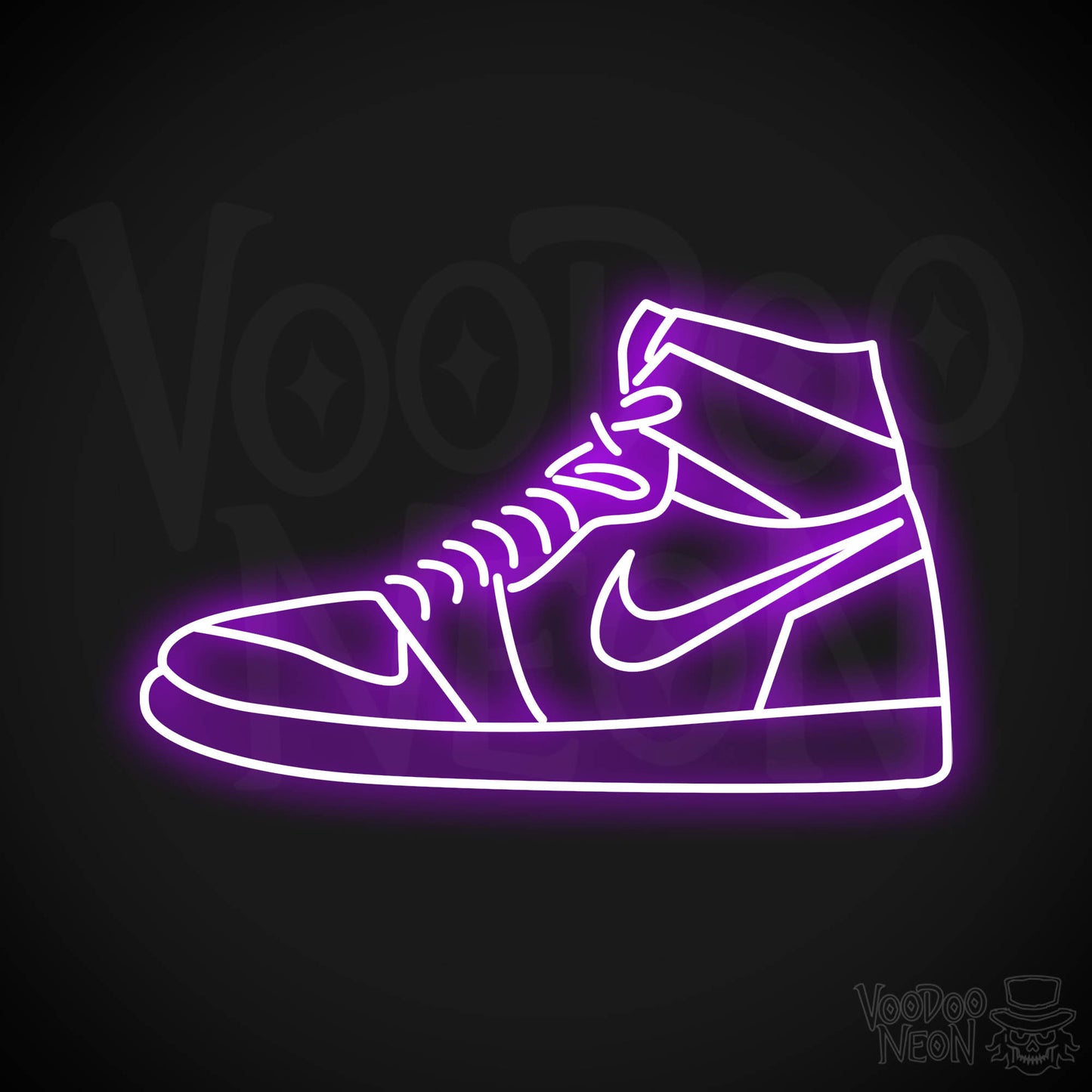 Nike Jordan Basketball Shoe LED Neon - Purple