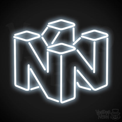 Nintendo Neon Sign - Neon Nintendo Sign - Nintendo Logo Wall Art - Color Cool White