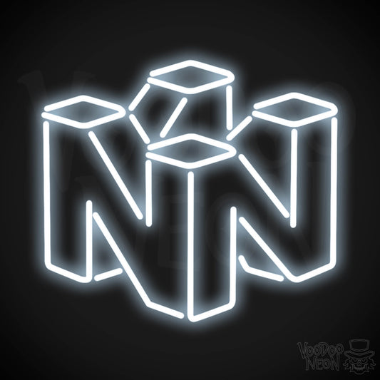 Nintendo Neon Sign - Neon Nintendo Sign - Nintendo Logo Wall Art - Color Cool White