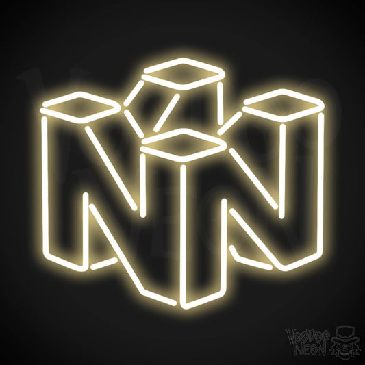 Nintendo Neon Sign - Neon Nintendo Sign - Nintendo Logo Wall Art - Color Warm White