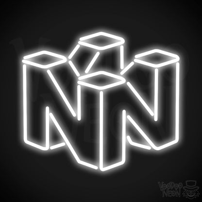 Nintendo Neon Sign - Neon Nintendo Sign - Nintendo Logo Wall Art - Color White