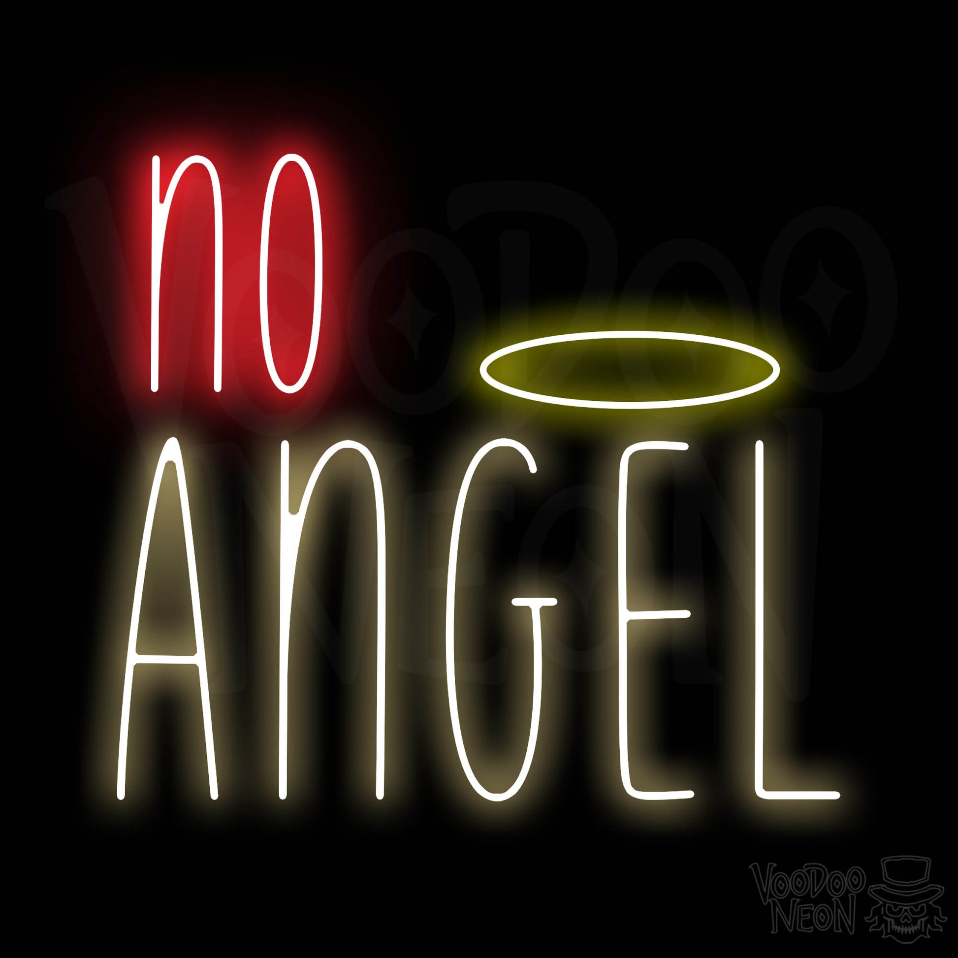 No Angel Neon Sign - Multi-Color