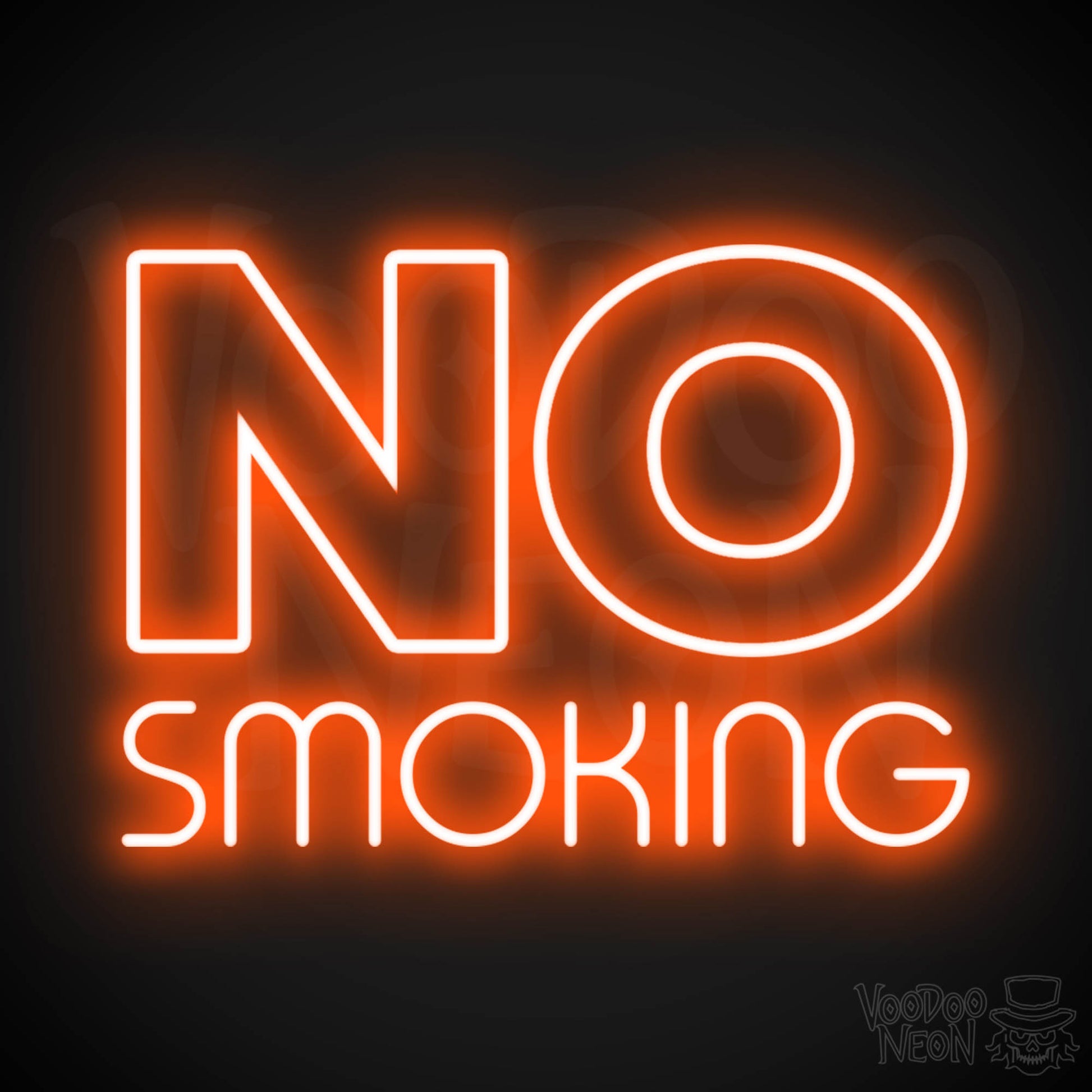 No Smoking LED Neon - Orange