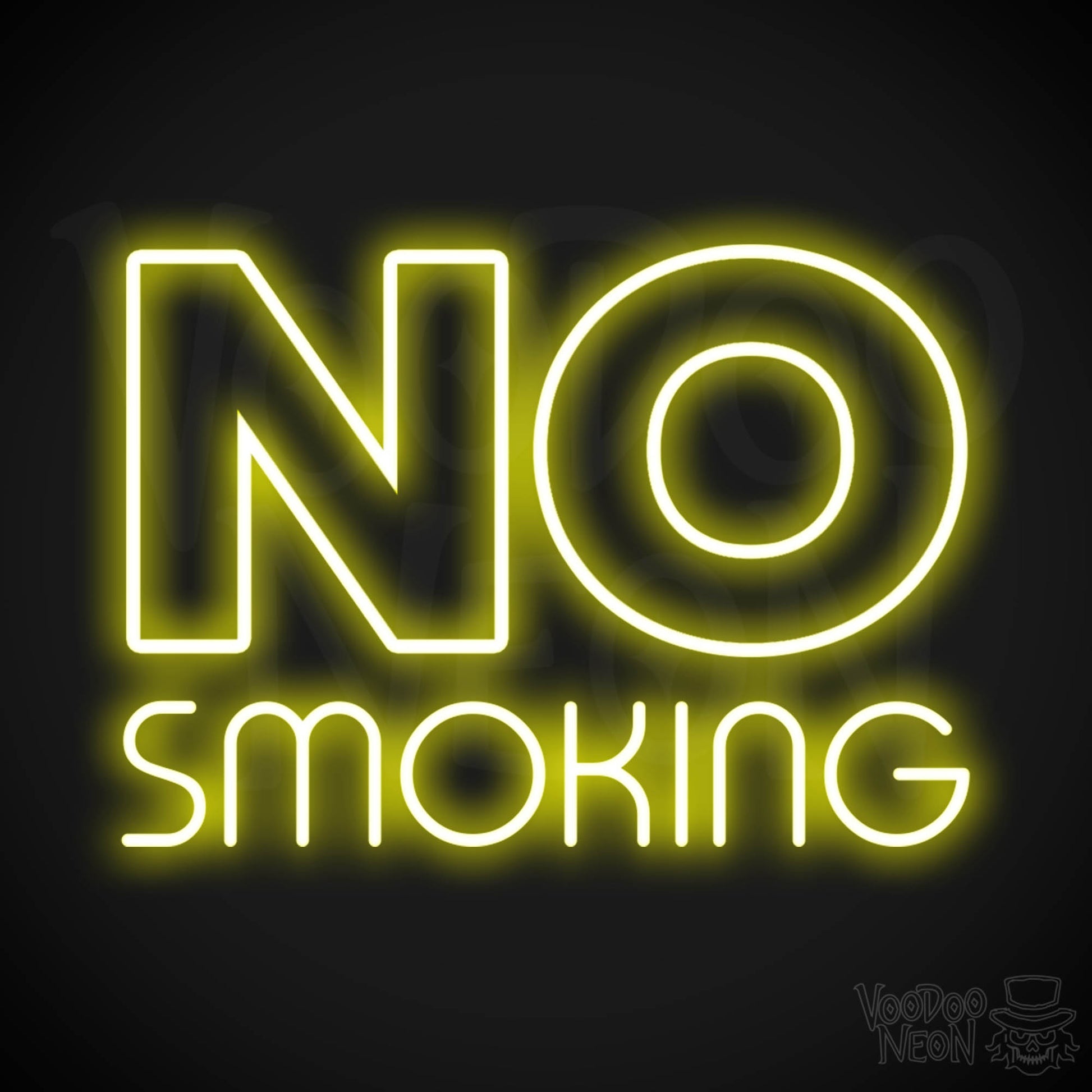 No Smoking LED Neon - Yellow