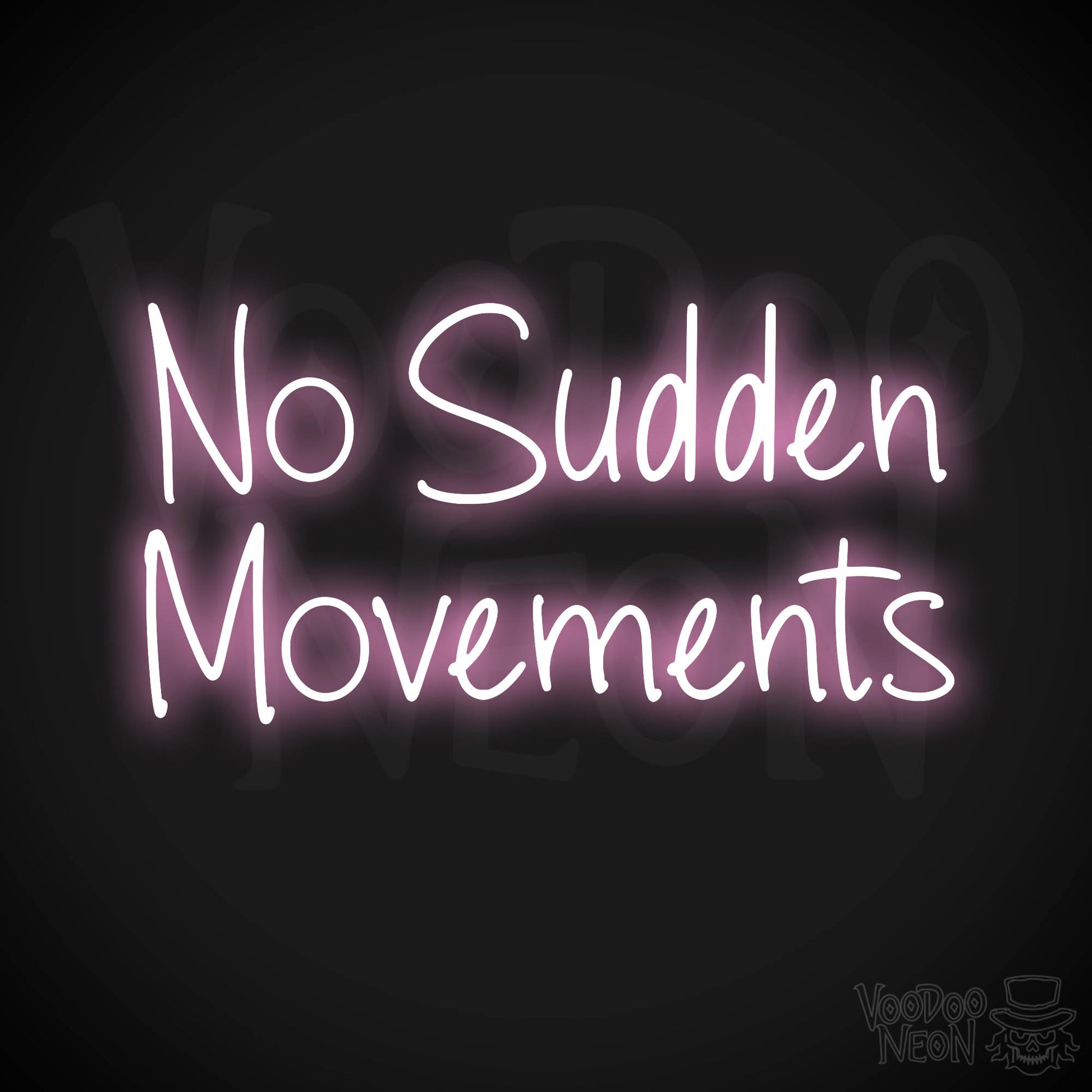 No Sudden Movements LED Neon - Light Pink