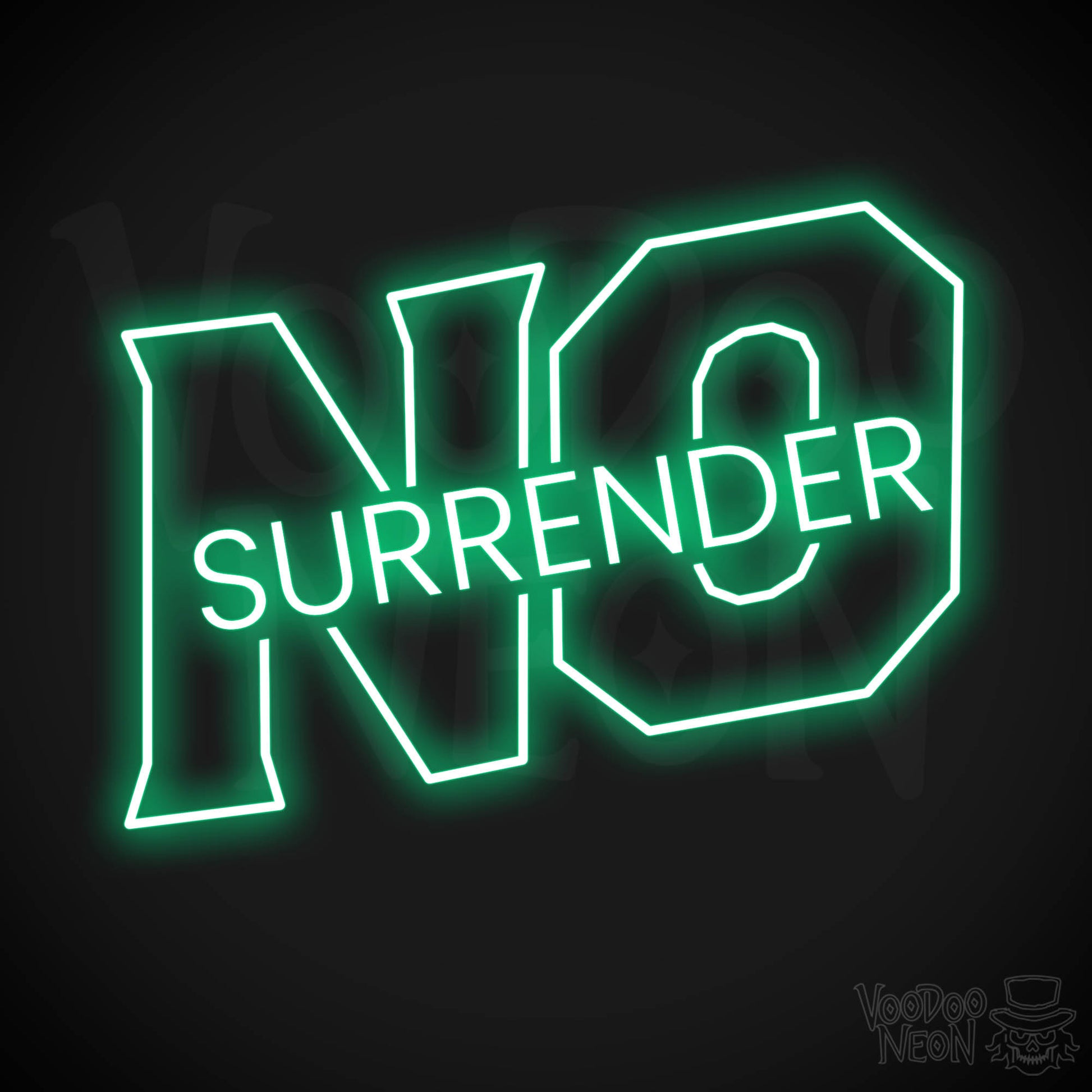 No Surrender LED Neon - Green