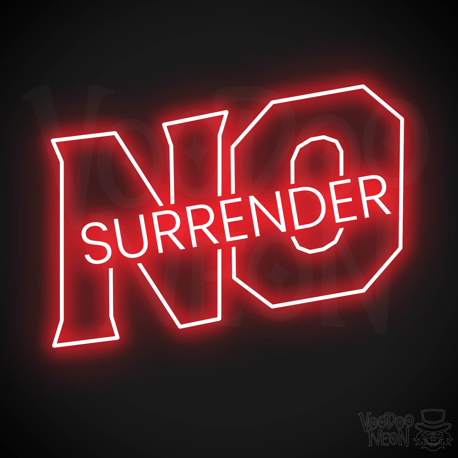 No Surrender LED Neon - Red