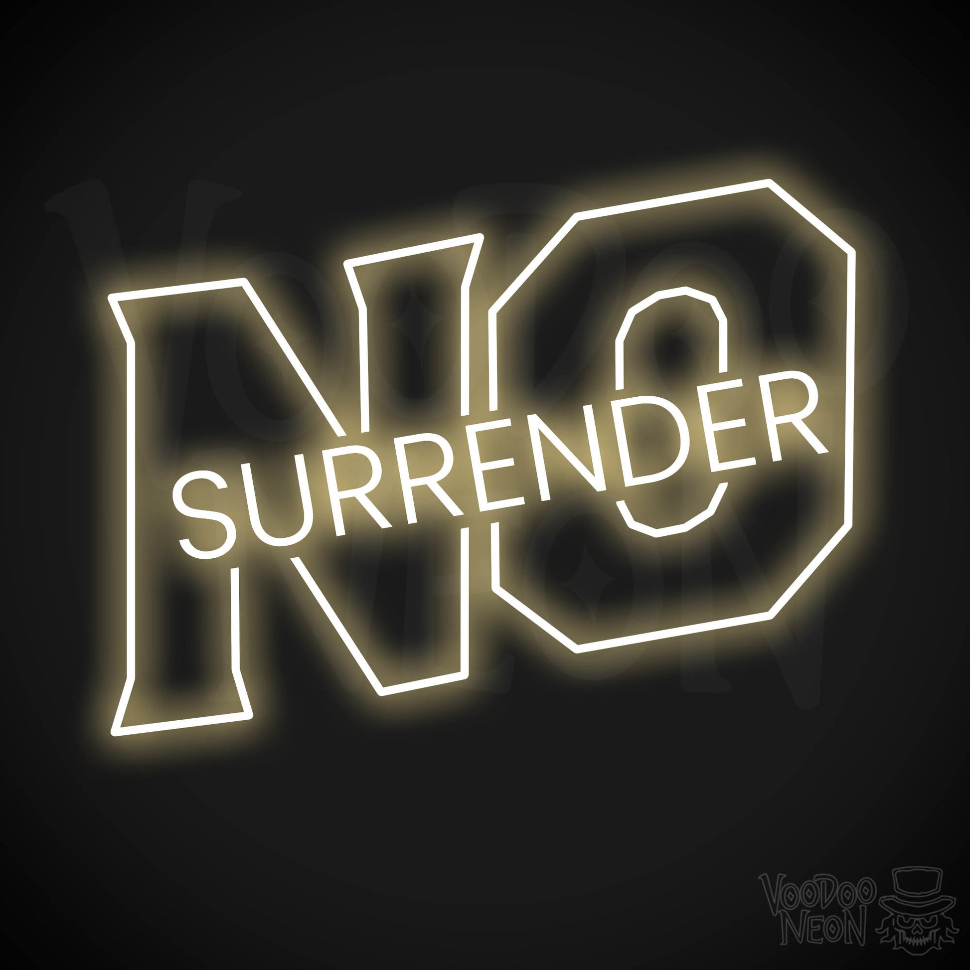 No Surrender LED Neon - Warm White