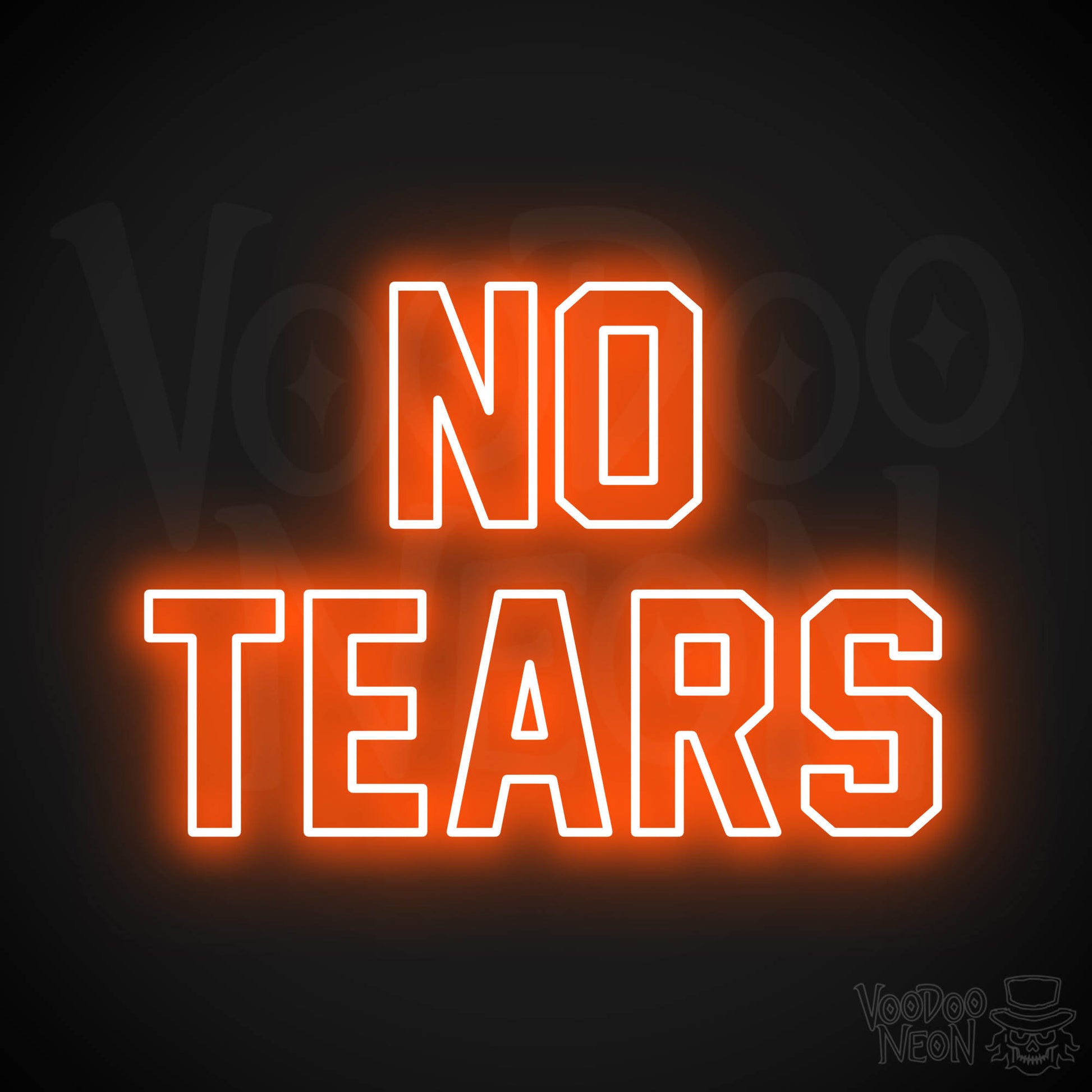 No Tears LED Neon - Orange