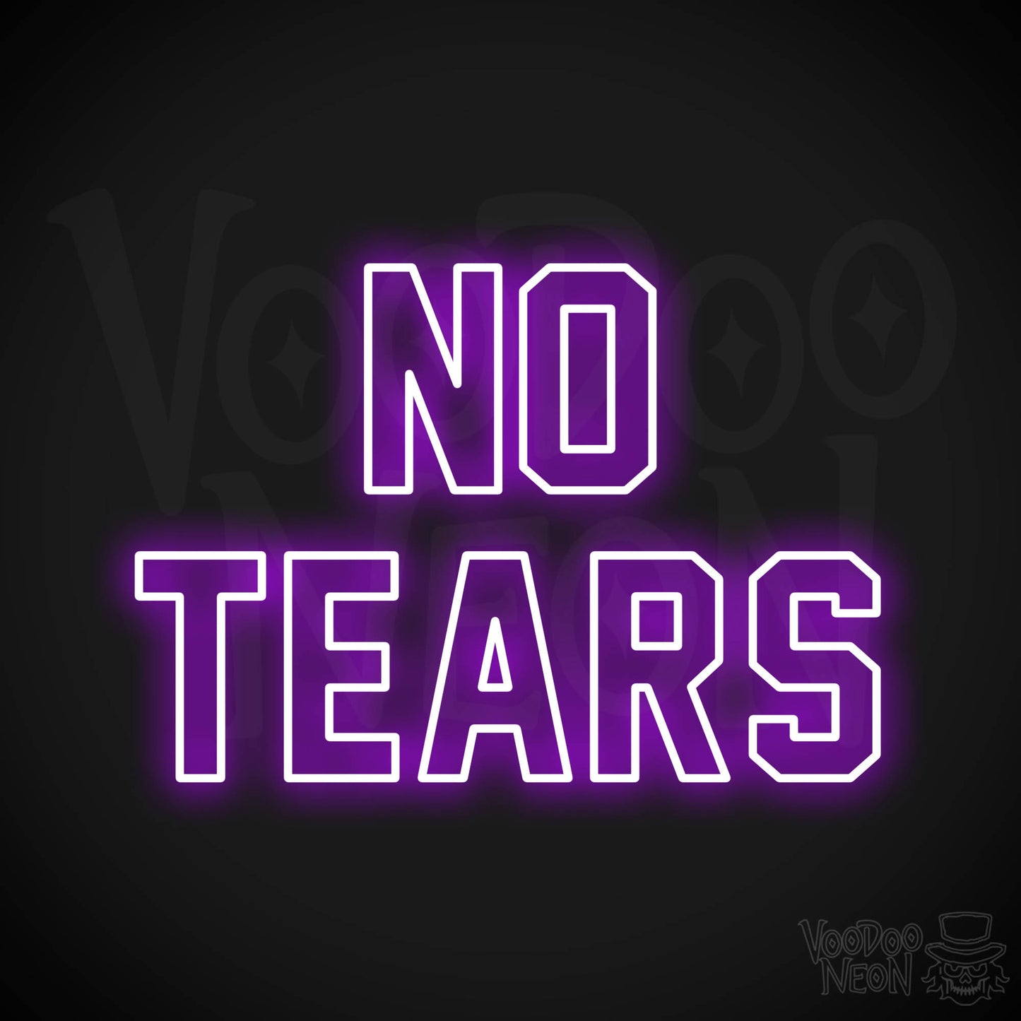 No Tears LED Neon - Purple