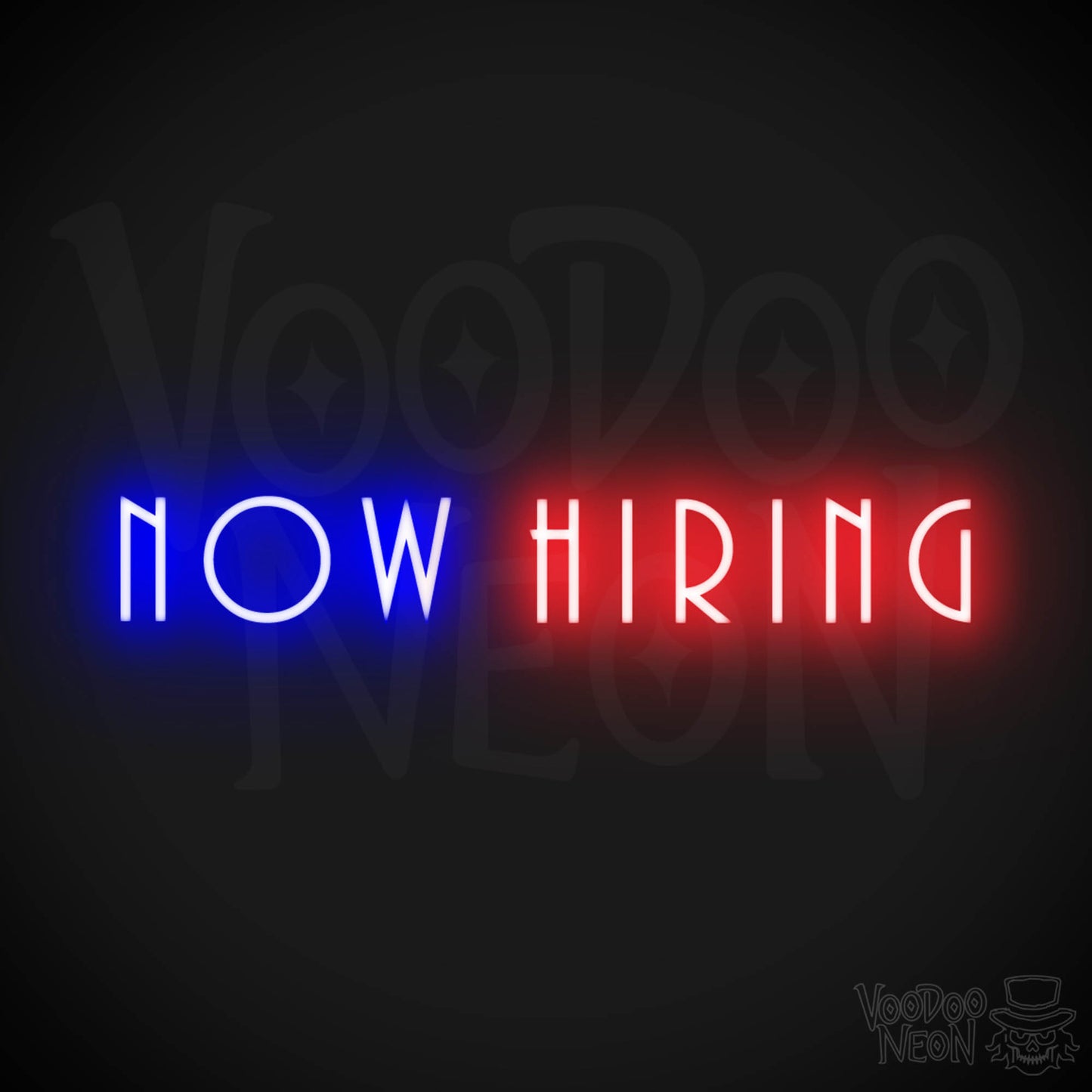 Now Hiring Neon Sign - Neon Now Hiring Sign - Business Sign - Color Multi-Color